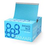 FRAMAR Blue Pop Up Hair Foils, Aluminum Foil Sheets For Hair Dye, Foil Paper For Highlighting, for Highlights, Hair Dye Kit, Teinture Cheveux, Tin Foil for Hair Color, Hair Colour - 500 Pack