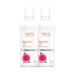 VLCC Rose Water Toner - 100ml (Pack of 2) - Tones & Rejuvenates Skin | Helps Maintain Skin's PH Balance | Helps Tighten the Pores and Gently Tones the Skin | With Rose, Aloe Vera, Mint, Date Fruit.