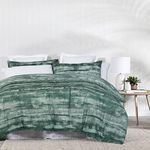 Amsons Queen Bed Quilt Cover Set - Sage Green Doona Cover - 100% Cotton Bedding Duvet Cover Sets (3PCs, Queen)