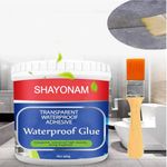 SHAYONAM Pack Of 2 Waterproof Adhesive Glue, 300gm, with Brush, Transparent, for Roof Leakage, Crack Seal, Water Leakage Solution, Waterproofing for Pipe, Wall, Tiles/*-