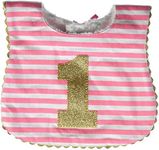 Mud Pie Baby Girl Birthday Bib, Str