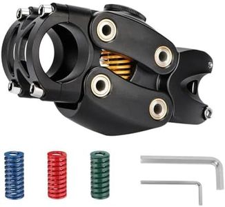 Mountain Bike Shock Spring Absorber Suspension Stem for Bicycles, Shock-Absorbing Bicycle handleI Buffer for Road, Gravel, and E-Bikes 7 Degrees 90mm Dashpot stem Spring