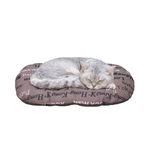 Ferplast Dog Cushion Relax, Cushion for small dogs, Cat Cushion, Mat for kennels and cars - Washable - in Cotton with Soft Padding, 43 x 30 cm. Brown