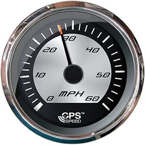 Faria Beede F22010 Platinum Speedometer (60 MPH) (GPS) - 4' (Studded)