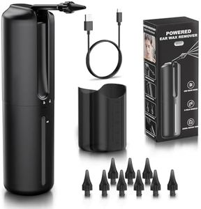 Ear Wax Removal Kit - Temodu Ear Cleaning Kit - Electric Ear Cleaner- Ear Irrigation Kit Safe Ear Irrigation Flushing System with 4 Pressure Modes Settings - Effective Ear Wax Removal Tool for Earwax Buildup (5+5 Disposable Tips)