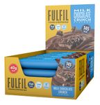 Fulfil Vitamin and Protein Bars (15 x 40g Bars) — Milk Chocolate Crunch - 15g High Protein, 9 Vitamins, Low Sugar