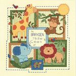 Dimensions Baby Hugs Savannah Birth Record Counted Cross Stitch Kit