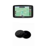 TomTom Car Sat Nav GO Classic, 6 Inch, with Traffic Congestion and Speed Cam Alert Trial & Sat Nav Adhesive Dashboard Mount Disks for All TomTom Sat Nav Models