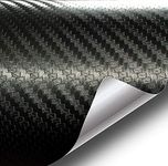 Black Carbon Fiber 60 Inch x 60 Inch 25sq ft Cast Decal Automotive Use Bubble and Air-Free Car Wrap Vinyl Exterior 3MIL-VViViD