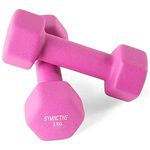 Amazon Brand - Symactive Neoprene Coated Dumbbell for Gym Exercises, Set of 2, 1 Kg