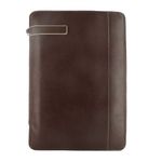 Filofax A4 Zipped Leather Holborn Folder - Brown