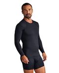Tommie Copper Men's Pro-Grade Shoulder Support Shirt I UPF 50, Long Sleeve Compression Shirt, Upper Body & Posture Support Black