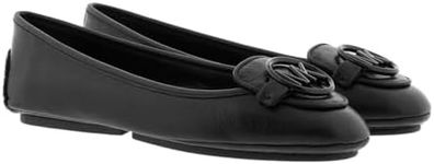 Michael Kors Lillie Women's Leather Logo Slip On Moccasin Loafer Black Size 9.5