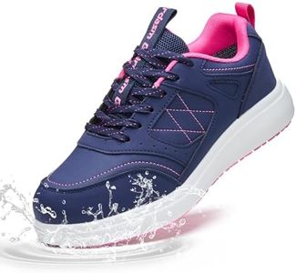 Guirdasm Non Slip Work Shoes Women - Waterproof Oil Resistant Chef Shoes, Lightweight Comfortable Slip Resistant Sneakers for Restaurant Kitchen Nursing & Food Service heihong40 Red