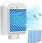 Indoor Dryer Vent, Indoor Dryer Vent Kit Upgrade Designed Safty Reminder Device Doesn't Leak Lint, Dust, with High Strength Nylon Filter, Polyester Fiber Filter x4, Dryer Vent Box for Electric Dryer