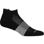 Icebreaker Merino Men's Multisport Light Cushion Micro Sock, Black/Snow/Metro Heather, XL
