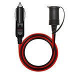 Digit.Tail 3.6m 16AWG Car Cigarette Lighter Extension Cable, 20A 250V Fused, Male to Female Socket Plug Lead Cord for 12V 24V Vehicle Power Transformer, Refrigerator/Vacuum/Diffuser/Inflator