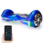Hover-1 H1- UL 2272 Certified- Electric Self Balancing Hoverboard with Bluetooth, LED Lights and App Connectivity, Blue