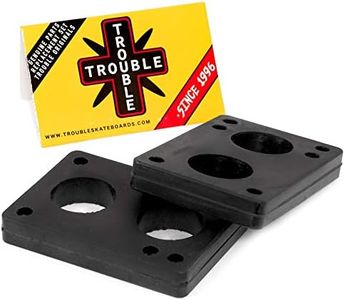 TROUBLE SKATEBOARDS Riser Pads Rubber Risers 12mm 1/2" Set of 2 (R3) (12mm 1/2")