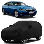 Sulfar 100% Water Resistant Car Body Cover Compatible with Mirror for BMW 6GT (Triple Stitched, Full Bottom Elastic, Black)