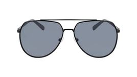 Calvin Klein Men's Ck20124s Sunglasses, Shiny Black/Solid Smoke, One Size