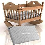 Comfort Collections Crib Mattress Waterproof Breathable Quilted Mattress Cover Toddler and Baby Quilted Extra Thick Foam Cot Bed Mattress 84 X 43 X 4 CM