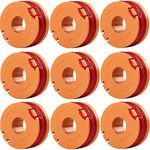 Odashen 9 Pack Line Spool Replacement for Worx Grass Trimmer WG150E WG154E WG155E WG157E WG160E WG163E WG166E WG167E WG169E / for Mac Allister MGTP18Li Strimmer 1.5mm 1x2.5m