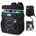 INSMEER Ice Box & Cooler Bag, 50 Cans/30L Insulated Lunch Bag, Portable Large Soft Chiller Ice Box for Car Camping Beach Picnic Travel Hiking Storage Beer