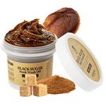 SKIN FOOD Black Sugar Exfoliating Scrub Mask Wash Off 3.52 fl. oz.(100g) - Sugar Face Scrub to Hydrate and Nourish the Skin - Facial Mask Wash Off Sugar Scrub