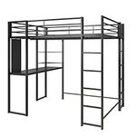 DHP Abode Full Size Metal Loft Bed,