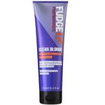 Fudge Professional Original Clean Blonde Shampoo, Purple Toning for Blonde Hair, 250 ml