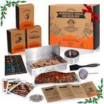 Wood Smoked BBQ Grill Set | 12 Pcs Grill Kit | Smoker Box BBQ Gifts for Men | Smoked Meat Accessories & Grilling Gifts for Men | Unique Barbecue Gifts for Smoker Grill Enthusiasts | BBQ Accessories