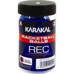 Karakal Racketball Balls - Rec - Esr Approved Recreational Ball Blue Tube Of 2