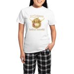 CafePress Wee Hamish Loves Moo! Pajamas Women's Novelty Cotton Pyjama Set, Comfortable PJ Sleepwear