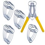 Feiyang Miter Spring Clamps Kit for Woodworking,Picture Frames,Wood Trim,Moldings (16 Clamps / 1 Pliers)