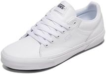 Vans Men's Seldan Shoe - Retro Tennis Inspired Sneakers for Fashion, Work & Everyday Wear White/White