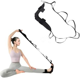 DACUAN Yoga Stretching Strap, Exercise and Leg Lift Straps, Leg and Calf Stretcher Strap with Adjustable loops, Fascia Stretcher For Physical Therapy, Plantar Fasciitis Relief, Pilates, Dance & Gymnastics