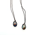 Intercession Catholic Scapular, Wood Resin, No Gemstone