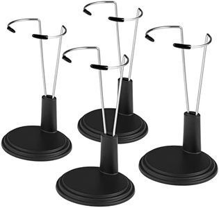 Toddmomy Black Doll Stands 4Pcs Doll Display Stand Doll Bracket Doll Support Stand Bear Stand Desktop Doll Holder for Kids Dollhouse Accessories