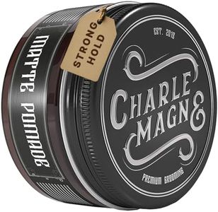 Charlemagne Matte Pomade - Matte Hair Pomade Men - Hair Wax for Men Matte Finish - Developed by Barbers, Made in Germany - 100 ml Hair Pomade - Hair Cream Men Styling Cream