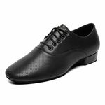 Mans Breathable Ballroom Damce Shoes Latin Tango Morden Character Shoes (11 / Black)