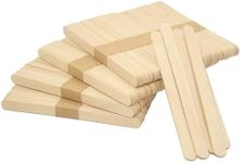 Swastha Hygiene Wooden Craft Stick Premium Natural Wooden Piece Ice Cream Sticks, Popsicle Stick (4.5 INCH (Pack of 100))