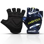 Mayor Neoprene Hunter Gym Gloves, Wrist Support, Workout Exercise And Sports Gloves & Fitness (Black Yellow, one Size)