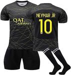 Youth Kids Soccer Jersey Boys Jersey Kit Football Suit Soccer Jersey Shorts Set Fans Gift Tshirt