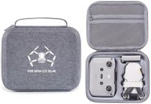 XBERSTAR Mavic Mini 2 Carrying Case for DJI Mavic Mini 2/ Mini 2 SE/Mini 4k Drone Case Hard Shell Storage Bag Mavic Mini 2 Drone Accessories, Gray, Carrying Case