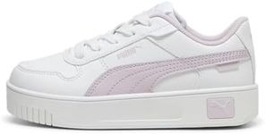 PUMA Carina Street PS Sneaker, White-Rose DUST-Feather Gray, 10 UK Child