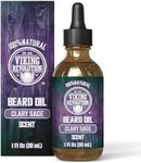 Viking Revolution - Beard Oil - All Natural Variety Beard Oil For Men With Argan & Jojoba Oils - Softens, Smooths & Strengthens - Gifts For Men - Clary Sage - 30 ml