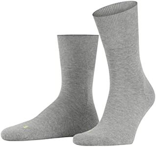 FALKE, Unisex's, Cotton Run Socks, Light Grey, 35-36 (US 3-4)