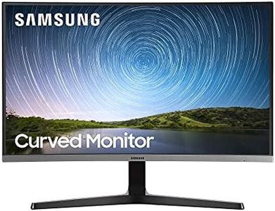 Samsung Monitor CR50 (C32R502), Curvo (1500R), 32", 1920x1080 (Full HD), VA, 75 Hz, 4 ms, FreeSync, HDMI, D-Sub, Ingresso Audio, Dark Blue Gray