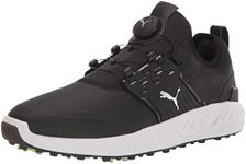 PUMA Men's Ignite Articulate Disc Golf Shoe, Puma Black/Puma Silver/Puma Black, 10.5